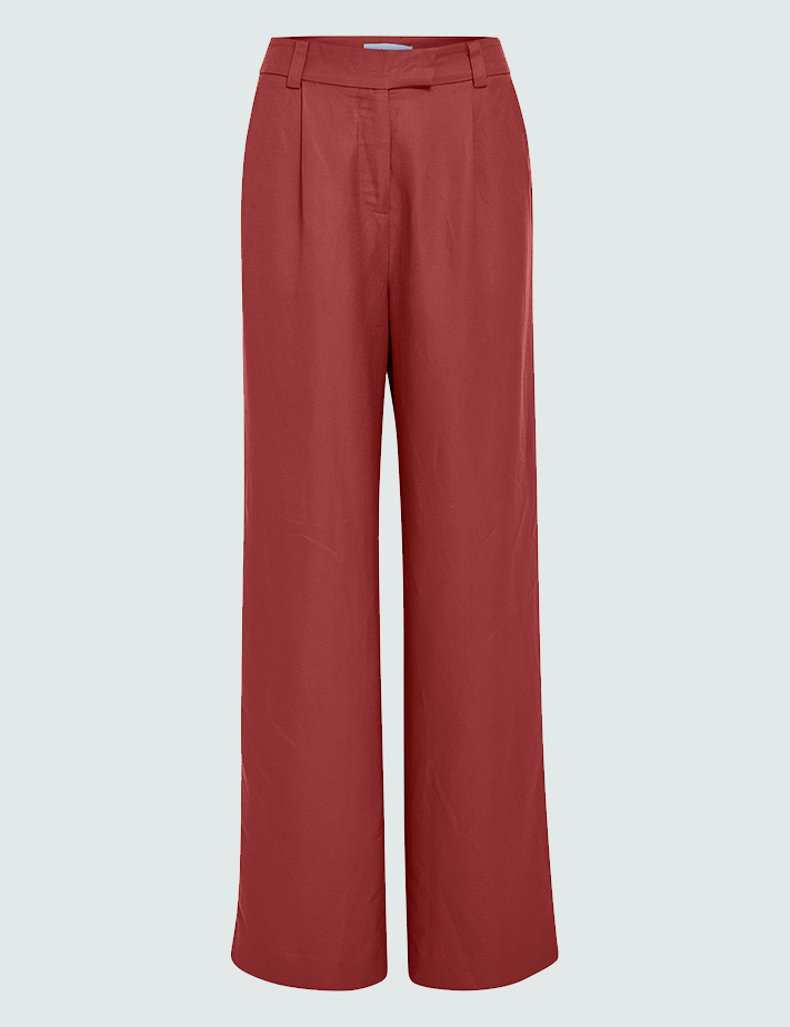 Minus MSAuguste HW Linen Pants Pant 6990 Barn Red