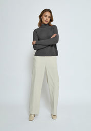 Minus MSAva Knit Turtleneck Pullover 112M Light Grey Melange