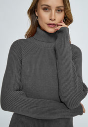 Minus MSAva Knit Turtleneck Pullover 112M Light Grey Melange