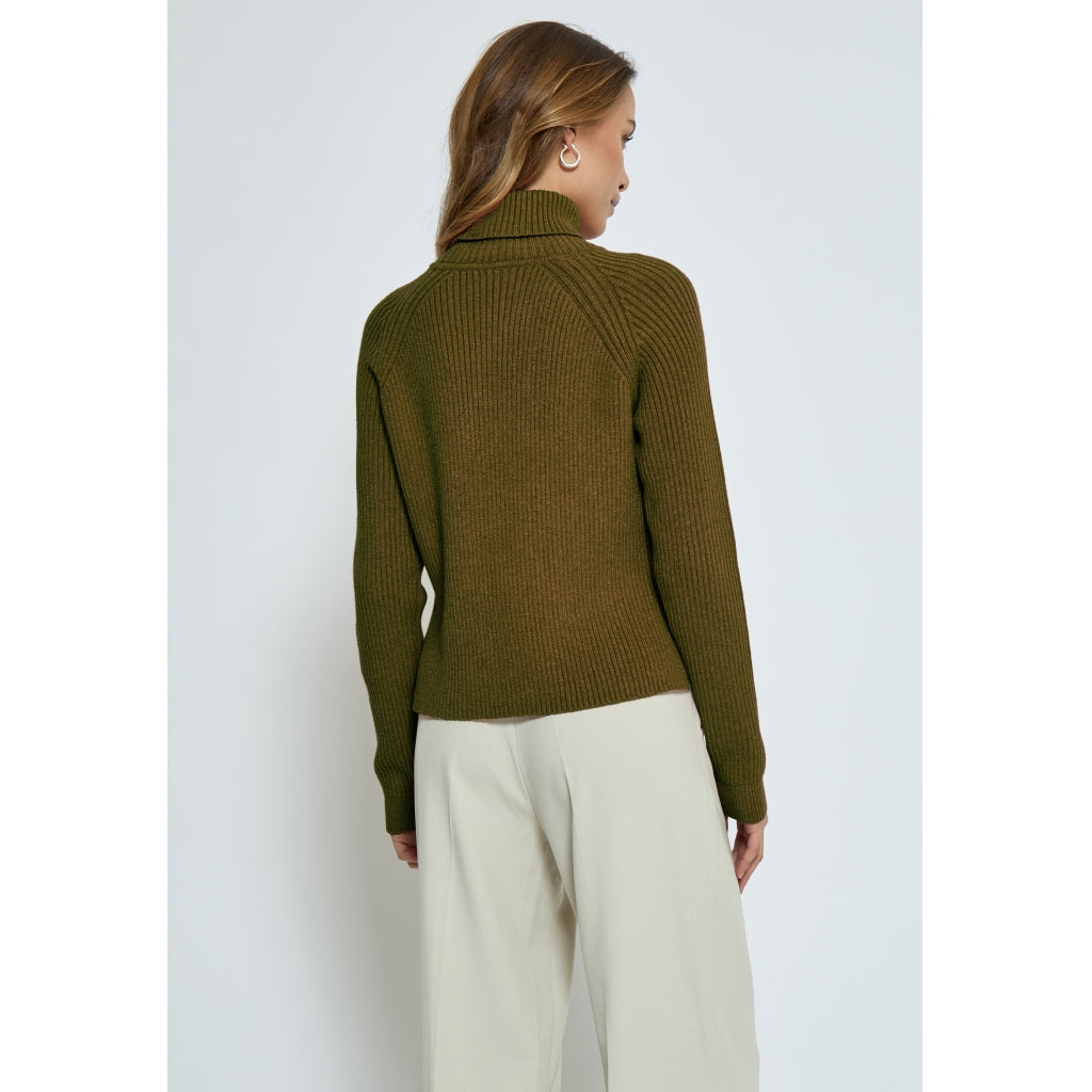 Minus MSAva Knit Turtleneck Pullover 444 Dark Olive