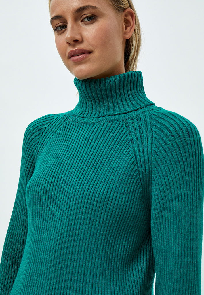 Minus MSAva Knit Turtleneck Dress Dress 481 Ocean Green