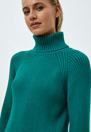 Minus MSAva Knit Turtleneck Dress Dress 481 Ocean Green