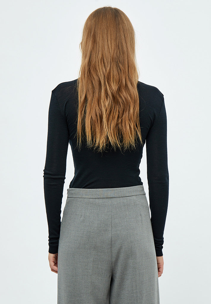 Minus MSCally Wool Top T-Shirt 100 Black