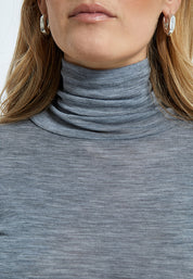 Minus MSCally Wool Top T-Shirt 112M Light Grey Melange