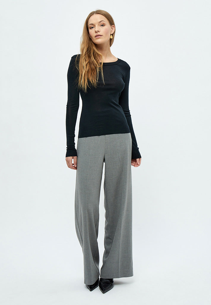 Minus MSCally Wool Top T-Shirt 100 Black
