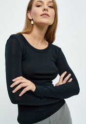 Minus MSCally Wool Top T-Shirt 100 Black