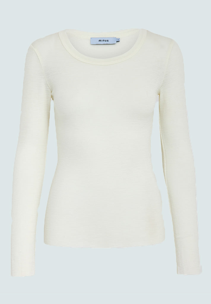 Minus MSCally Wool Top T-Shirt 220 Broken White