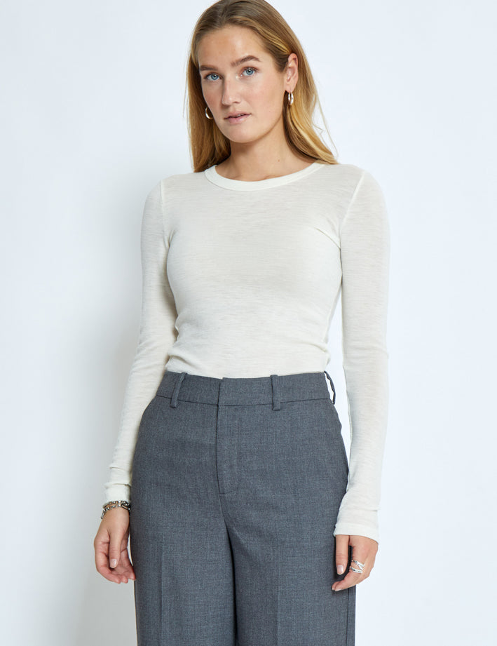 Minus MSCally Wool Top T-Shirt 220 Broken White