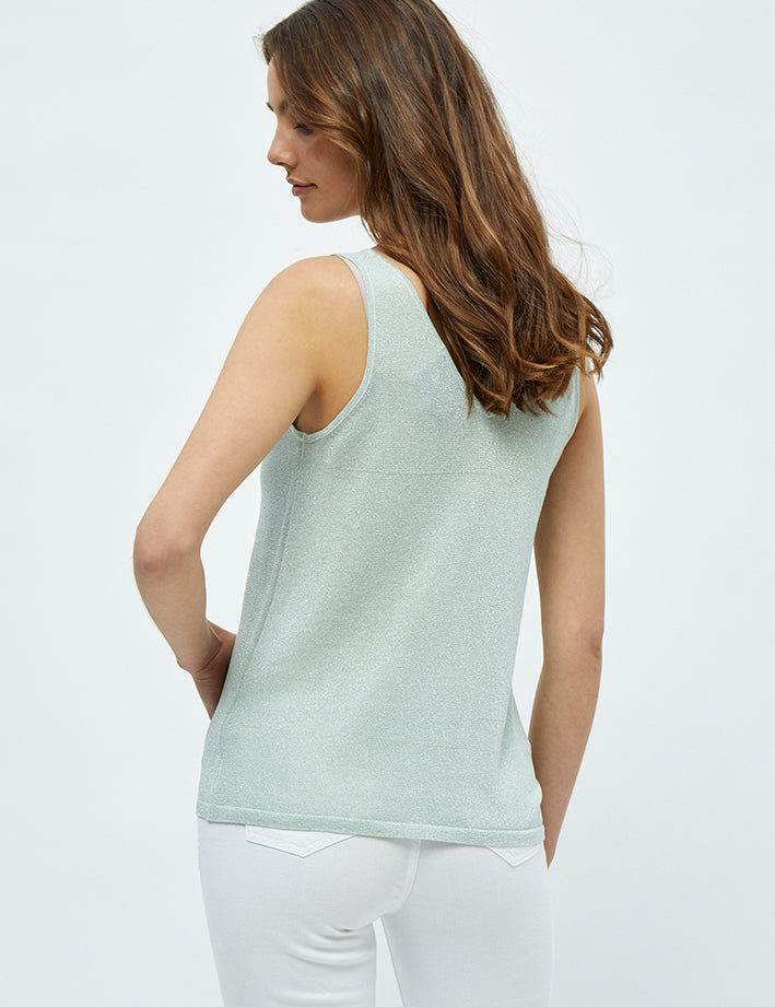 Minus MSCarli Knit Top Top 476L Frosted Mint Lurex