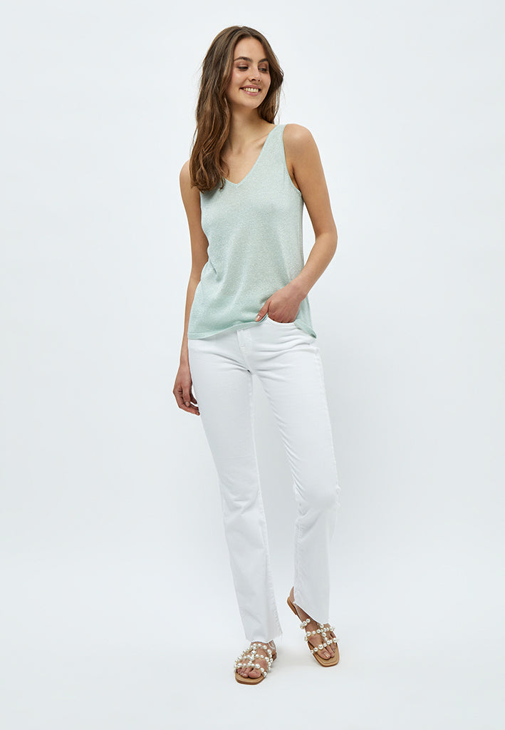 Minus MSCarli Knit Top Top 476L Frosted Mint Lurex