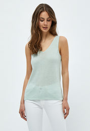 Minus MSCarli Knit Top Top 476L Frosted Mint Lurex