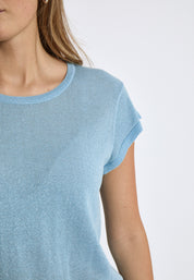 Minus MSCarlina Knit T-Shirt T-Shirt 1048MET Ice Blue Met.