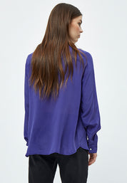 Minus MSCaty Silk Shirt Shirt 518 Dress Blues