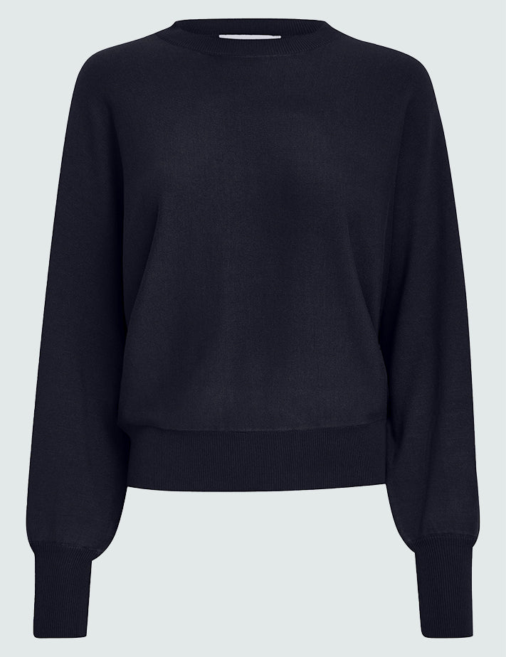 Minus MSDana Pullover Pullover 542 Black Iris Solid