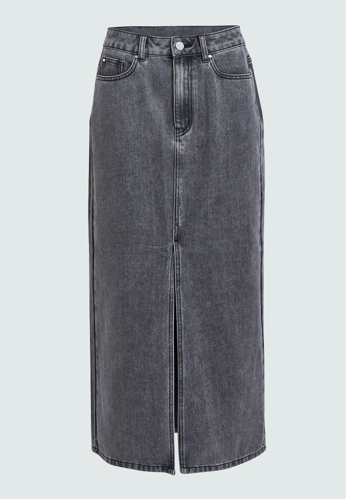 Minus MSDina Nova Midi Skirt Skirt 9300 LIGHT GREY WASH