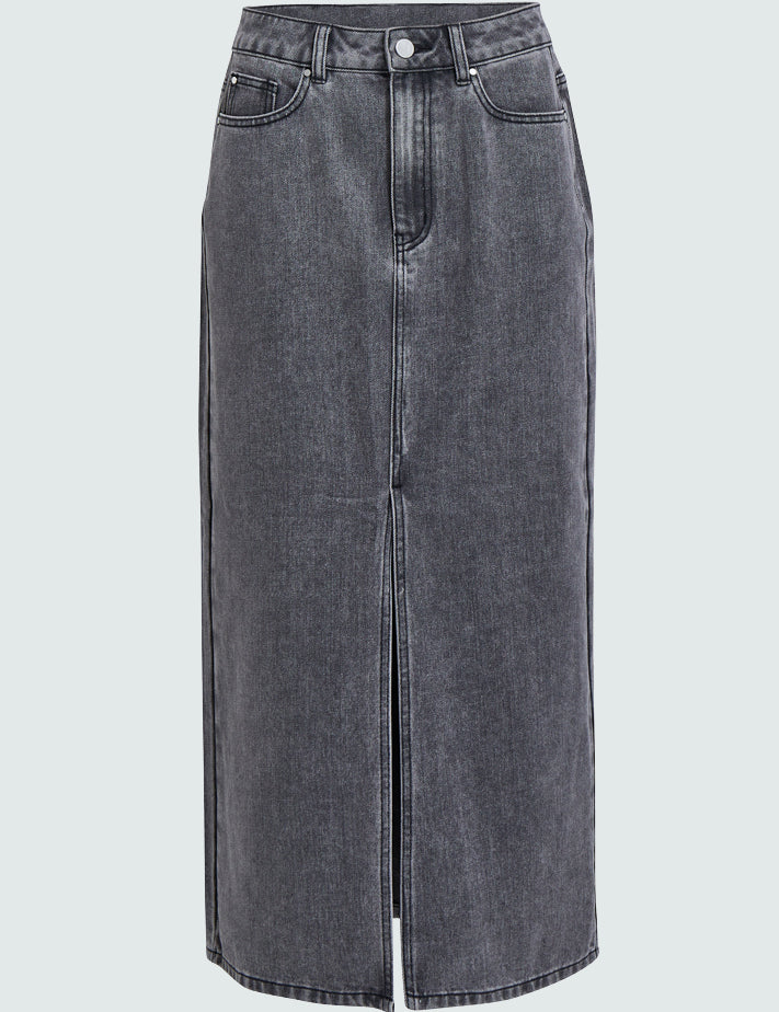 Minus MSDina Nova Midi Skirt Skirt 9300 LIGHT GREY WASH