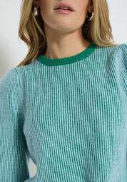 Minus MSElise Pullover Pullover 3384S Golf Green Striped