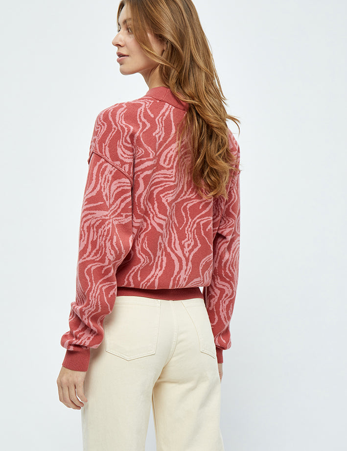 Minus MSFalka Knit Pullover Pullover 4015S Cashmere Rose Stripe