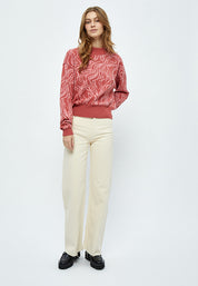 Minus MSFalka Knit Pullover Pullover 4015S Cashmere Rose Stripe