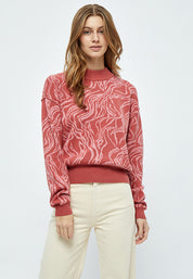 Minus MSFalka Knit Pullover Pullover 4015S Cashmere Rose Stripe
