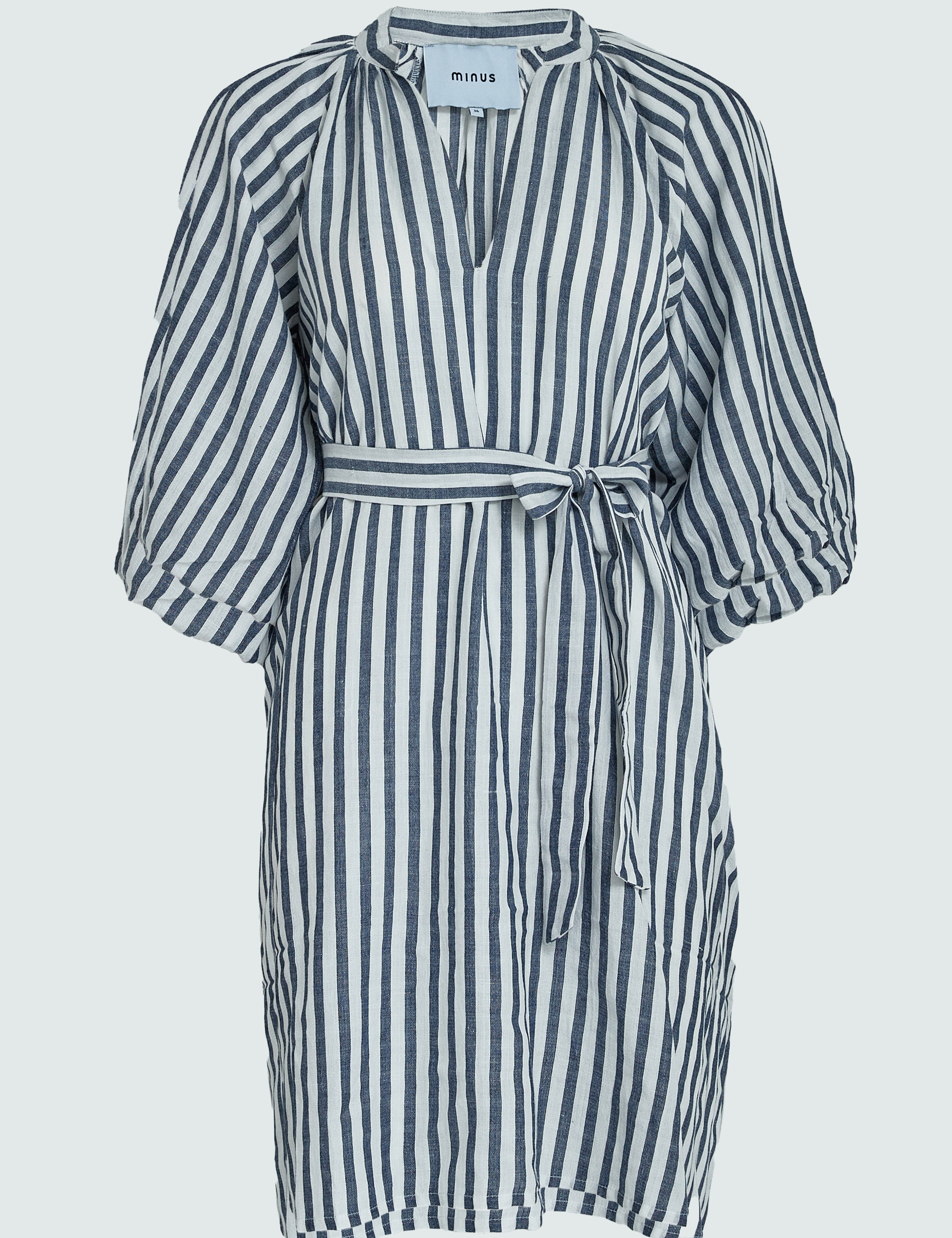 Minus MSFarika Short Dress Dress 537S Dark Denim Stripe