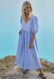 Minus MSFia Dress Dress 9421S Blue Stripe