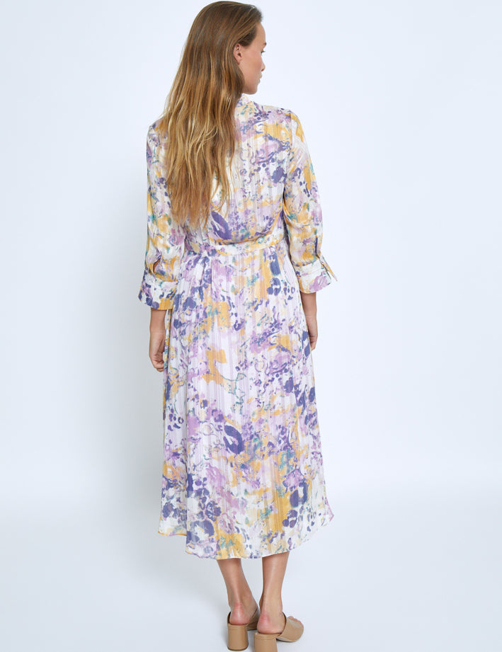Minus MSFiline Midi Dress Dress 4239P Soft Lilac Print
