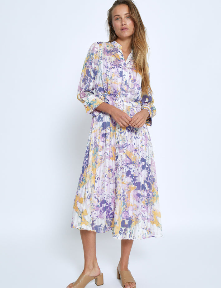 Minus MSFiline Midi Dress Dress 4239P Soft Lilac Print