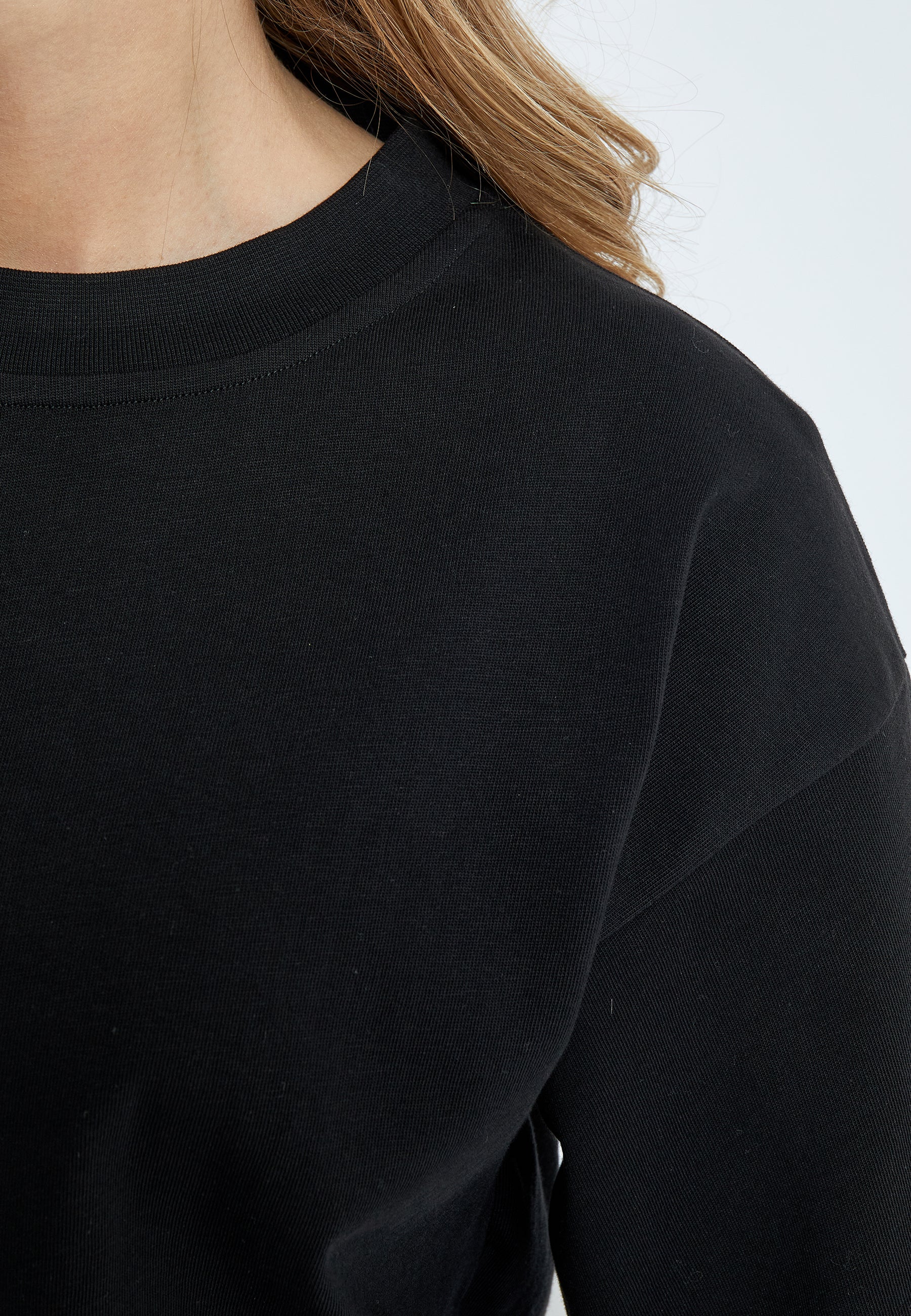 Minus MSGamma Cropped GOTS T-shirt T-Shirt 100 Black
