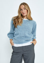 Minus MSJennie Knit Pullover T-Shirt 1043 Citadel Blue