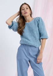 Minus MSJennie Knit Pullover T-Shirt 1043 Citadel Blue
