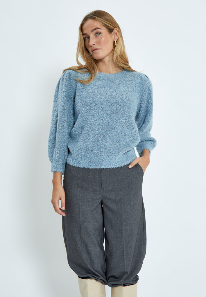 Minus MSJennie Knit Pullover T-Shirt 1043 Citadel Blue