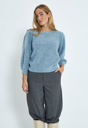 Minus MSJennie Knit Pullover T-Shirt 1043 Citadel Blue