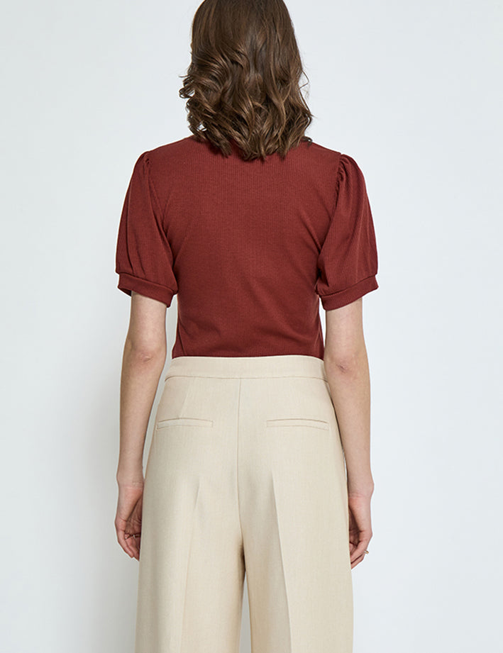 Minus MSJohanna T-Shirt T-Shirt 5061 Madder Brown