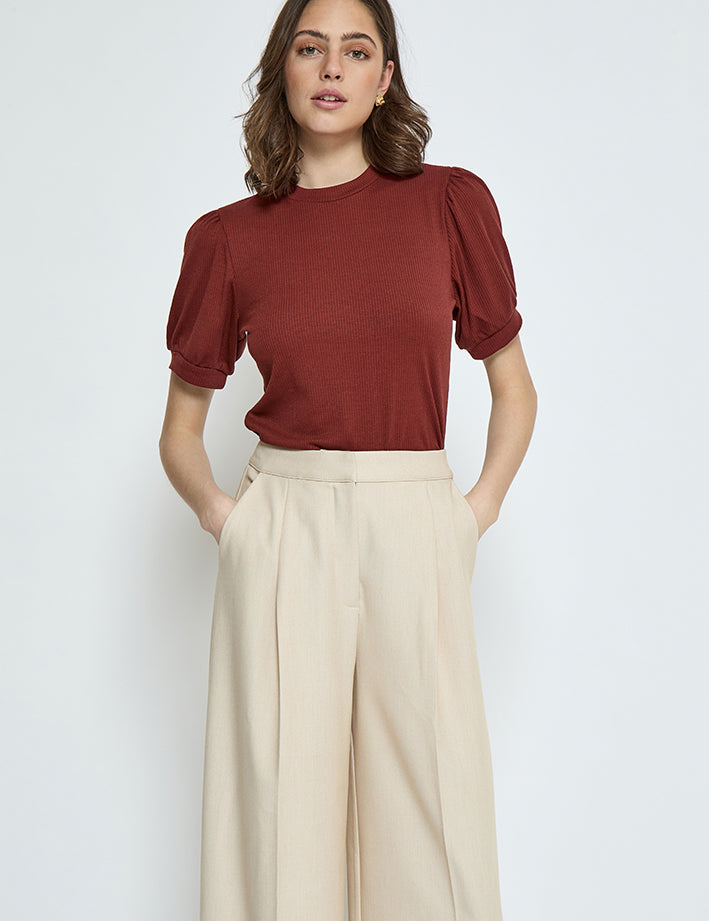Minus MSJohanna T-Shirt T-Shirt 5061 Madder Brown