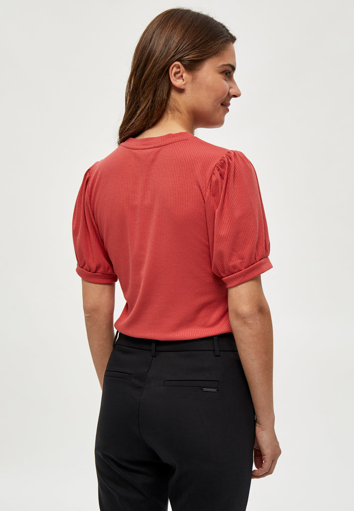 Minus MSJohanna T-Shirt T-Shirt 6011 Berry Red