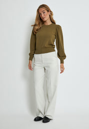 Minus MSJudy Pullover Pullover 3819M Gothic Olive Melange