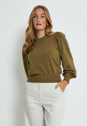 Minus MSJudy Pullover Pullover 3819M Gothic Olive Melange