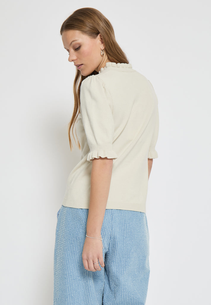 Minus MSKessa Knit T-Shirt T-Shirt 0175 Light Birch
