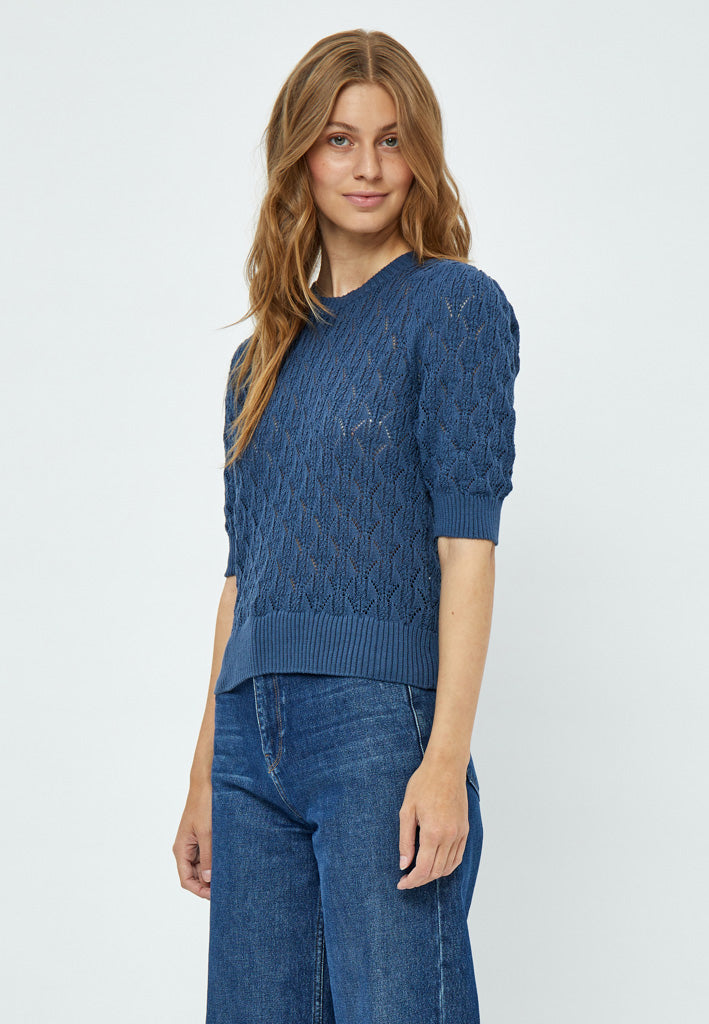 Minus MSLamina Knit Pullover Pullover 537 Dark Denim Blue