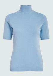 Minus MSLima Roll Neck Knit T-Shirt 1048 Ice Blue