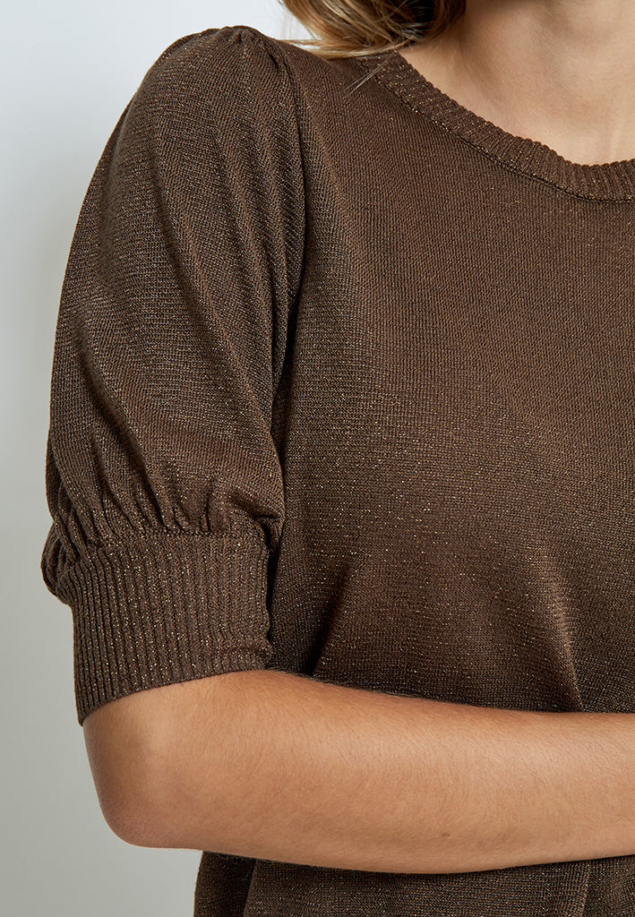 Minus MSLiva Metallic Pullover T-Shirt 392MET Dark Earth Metallic