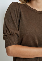 Minus MSLiva Metallic Pullover T-Shirt 392MET Dark Earth Metallic