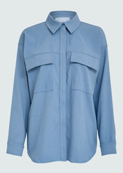 Minus MSLivina Oversize Shirt Shirt 1043 Citadel Blue