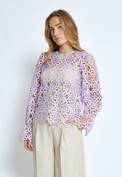 Minus MSLotte Blouse Blouse 7140 Pastel Lilac