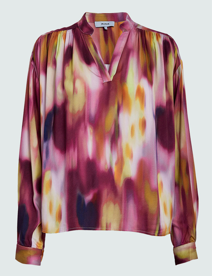 Minus MSLucinda Blouse Blouse 7140P Pastel Lilac Print