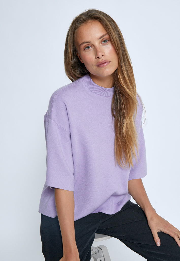 Minus MSLupi Knit T-Shirt T-Shirt 7140 Pastel Lilac