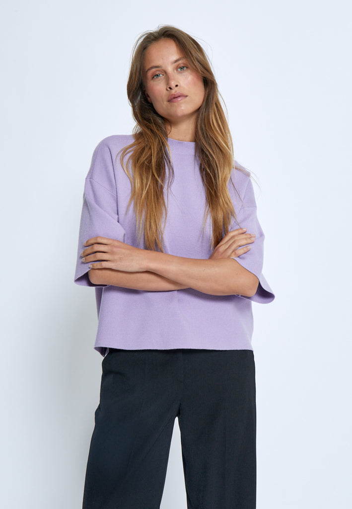 Minus MSLupi Knit T-Shirt T-Shirt 7140 Pastel Lilac