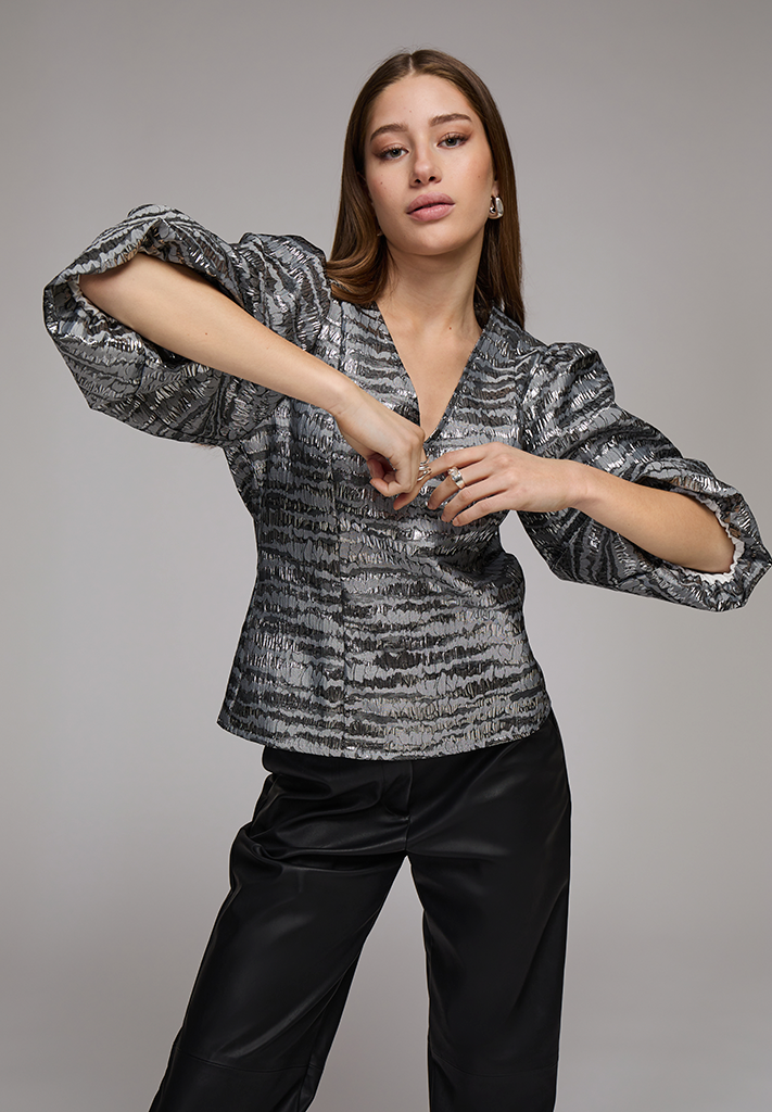 Minus MSMelbi Blouse Blouse 148 Gunmetal