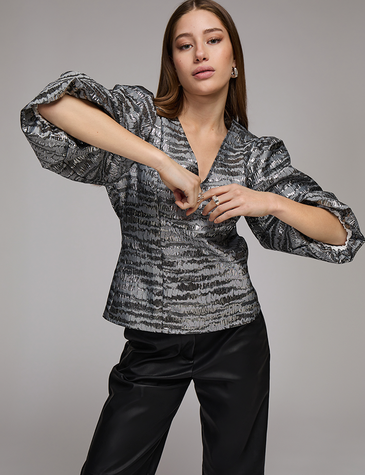 Minus MSMelbi Blouse Blouse 148 Gunmetal